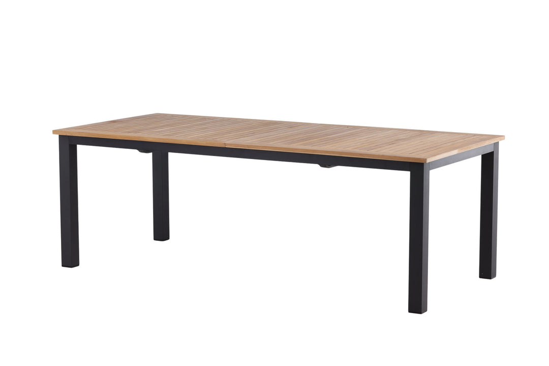 Venture Home Panama - Table - 224/324*100 - svart Alu/Teak