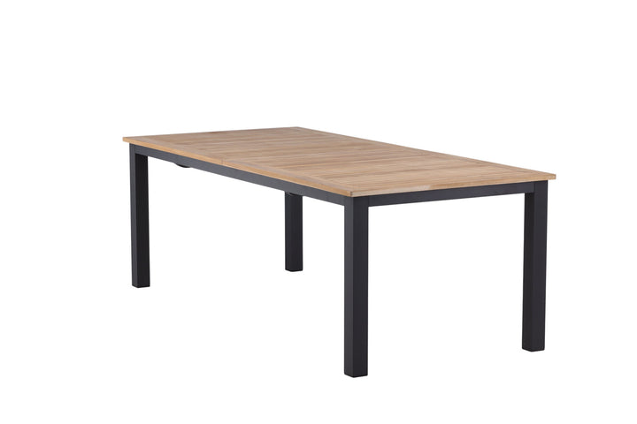 Venture Home Panama - Table - 224/324*100 - svart Alu/Teak