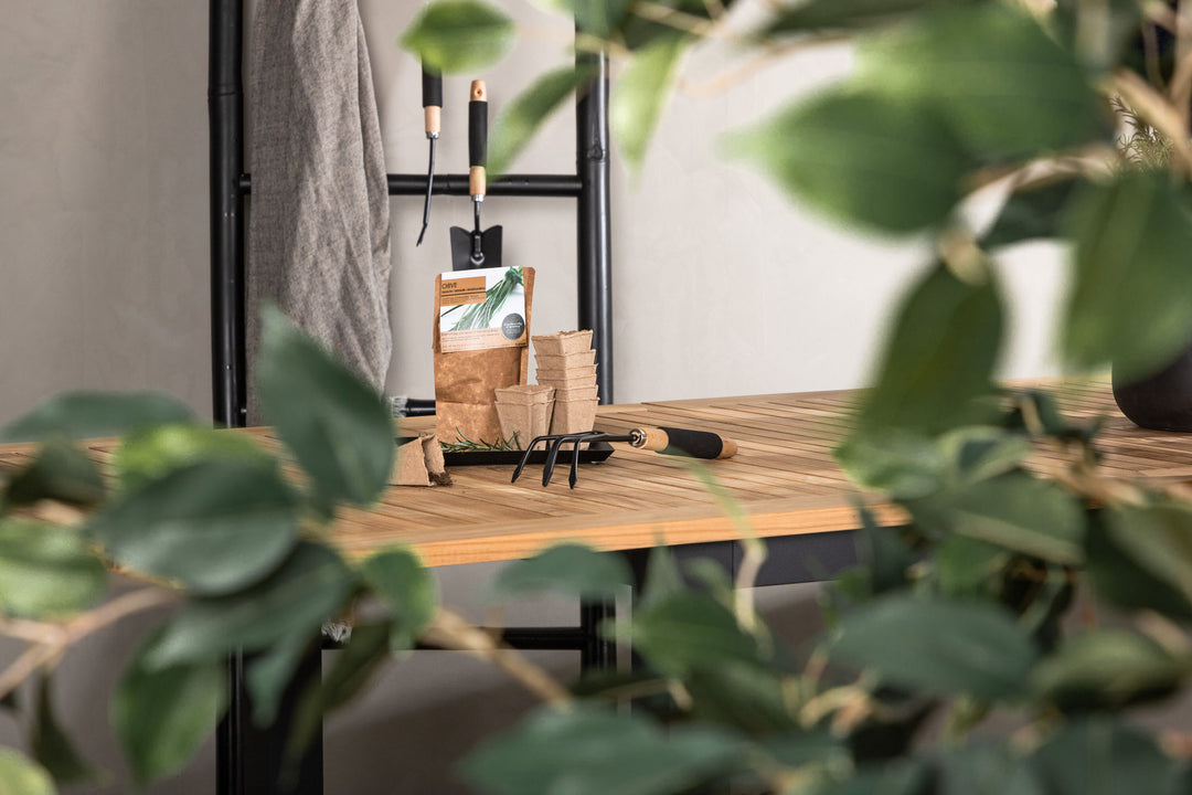 Venture Home Panama - Table - 224/324*100 - svart Alu/Teak