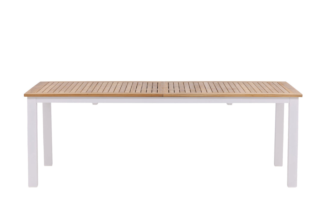 Venture Home Panama Table 224/324 - White/Teak