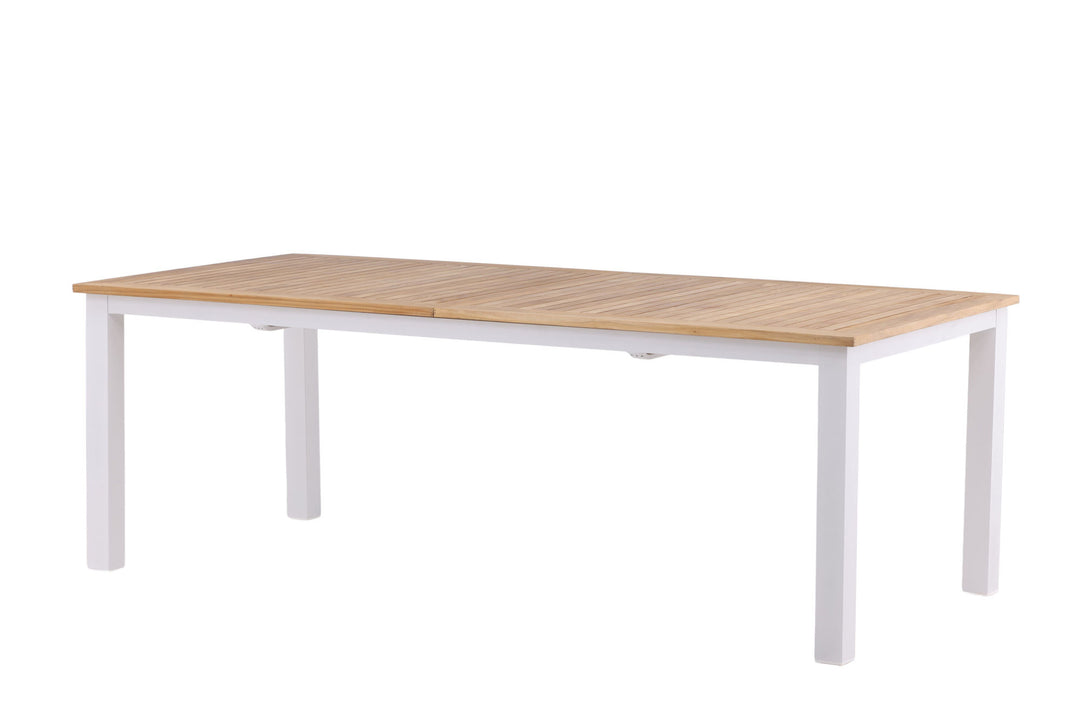 Venture Home Panama Table 224/324 - White/Teak