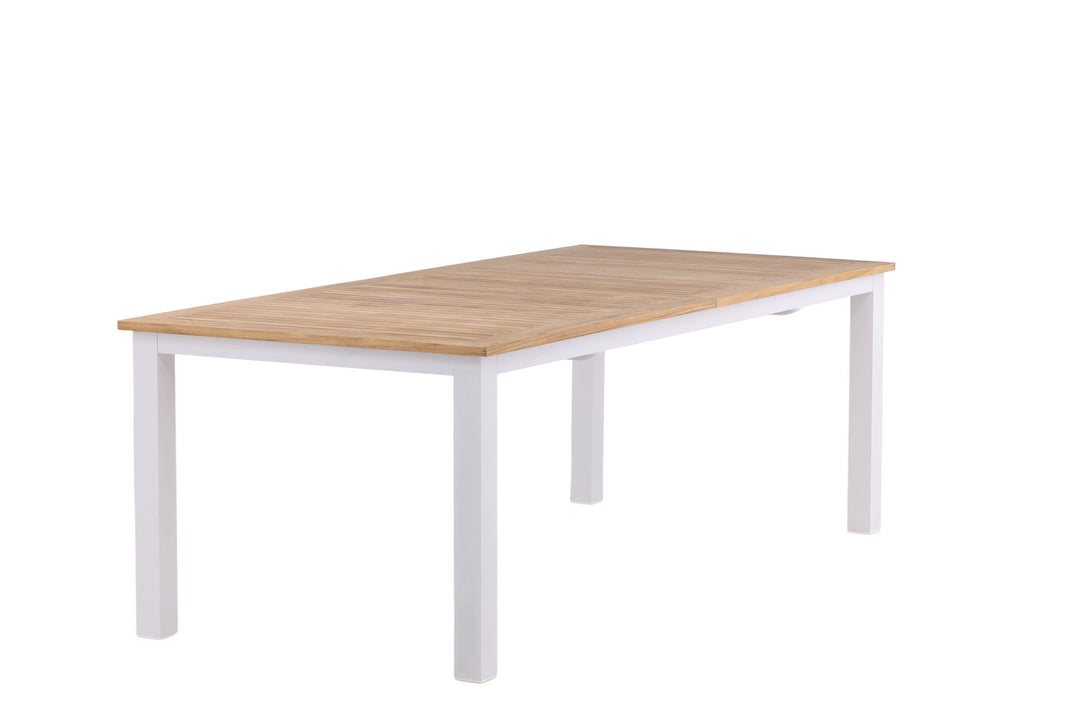 Venture Home Panama Table 224/324 - White/Teak