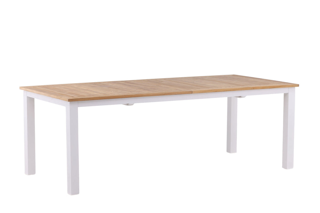 Venture Home Panama Table 224/324 - White/Teak