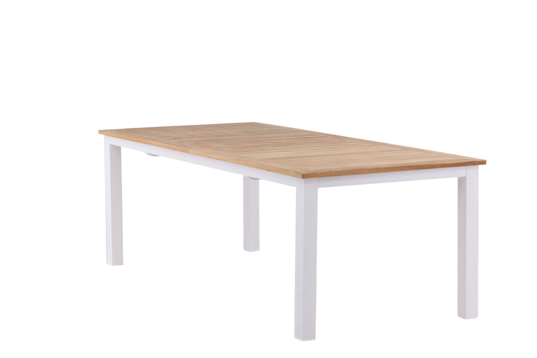 Venture Home Panama Table 224/324 - White/Teak