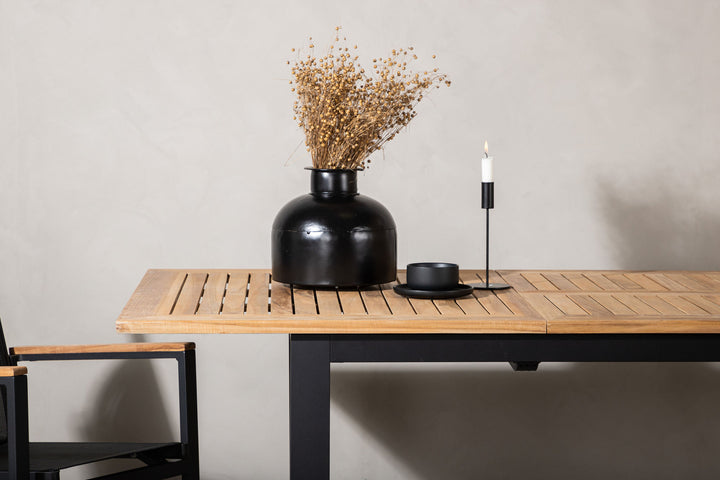 Venture Home Panama Table 152/210 - Black/Teak