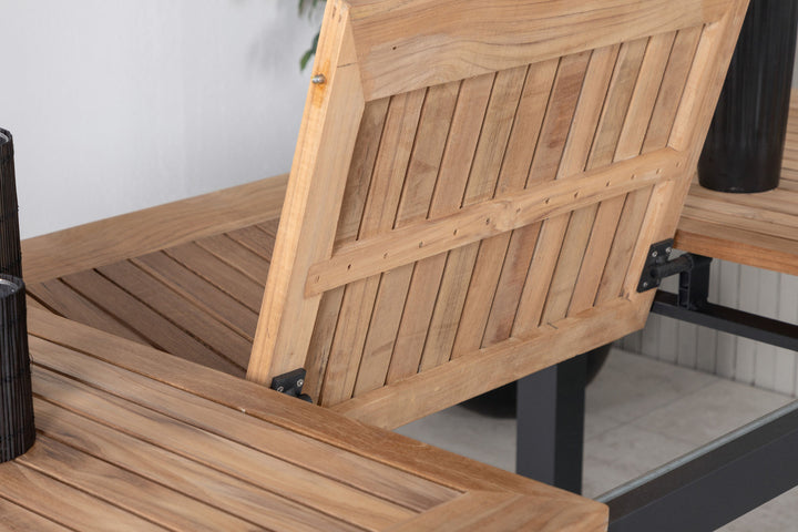 Venture Home Panama Table 152/210 - Black/Teak
