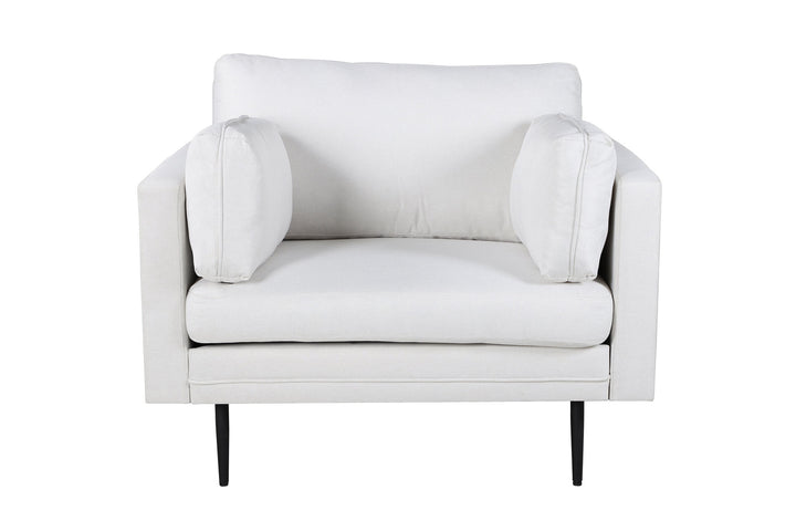 Venture Home Boom Single Sofa - Black / White Fabric