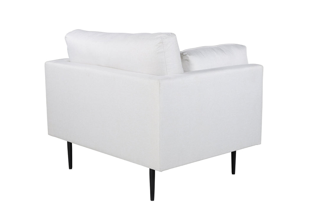 Venture Home Boom Single Sofa - Black / White Fabric