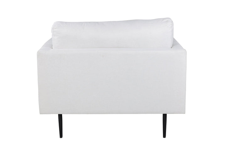 Venture Home Boom Single Sofa - Black / White Fabric