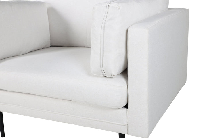 Venture Home Boom Single Sofa - Black / White Fabric