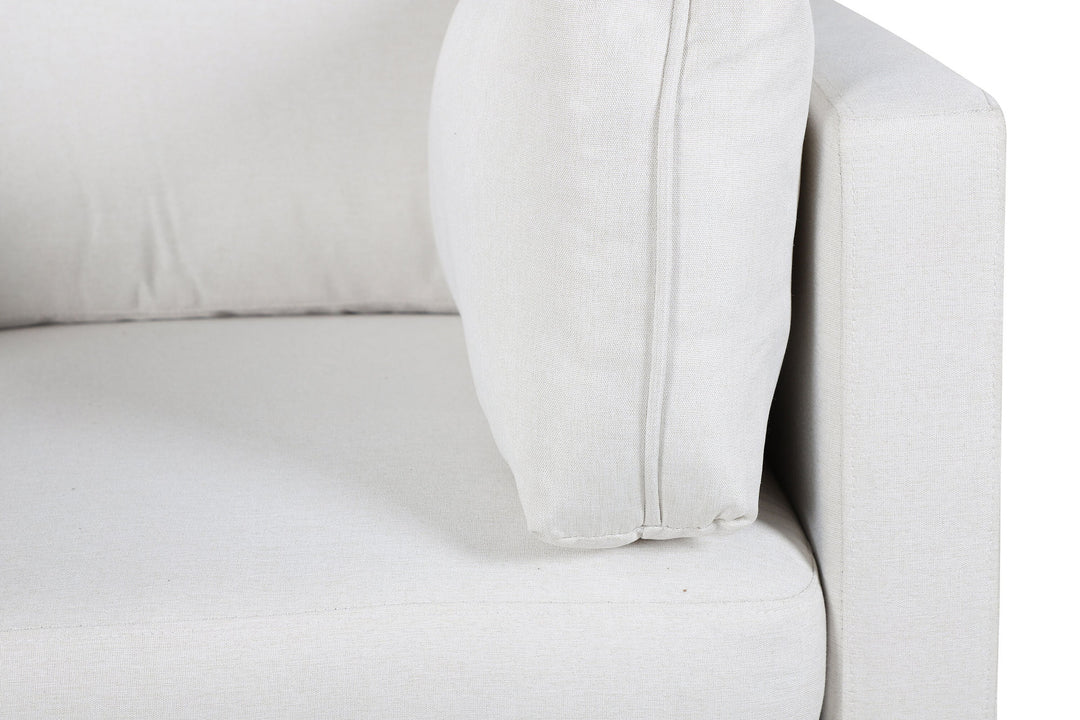 Venture Home Boom Single Sofa - Black / White Fabric