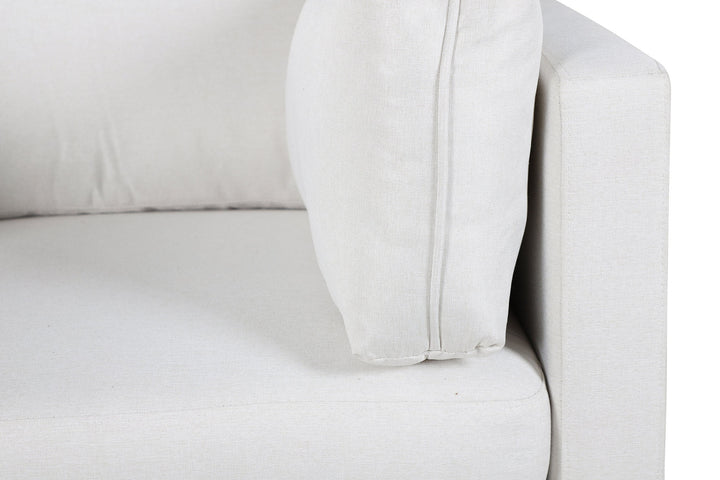 Venture Home Boom Single Sofa - Black / White Fabric