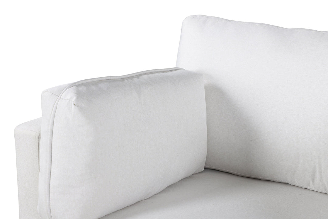 Venture Home Boom Single Sofa - Black / White Fabric
