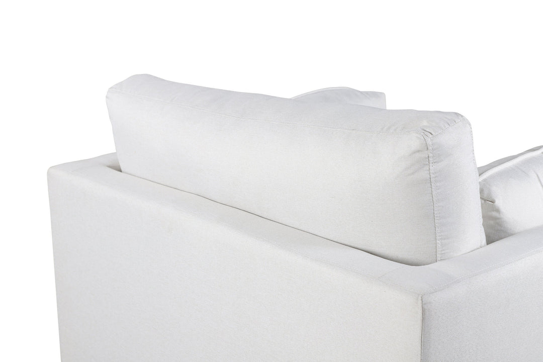 Venture Home Boom Single Sofa - Black / White Fabric