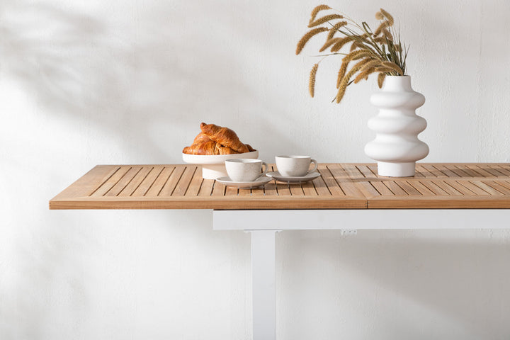 Venture Home Panama Table 160/240 - White/Teak ersätter 6023-550L