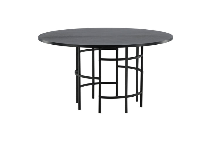 Furniture Fashion Copenhagen - Dining Table round - Black / Black