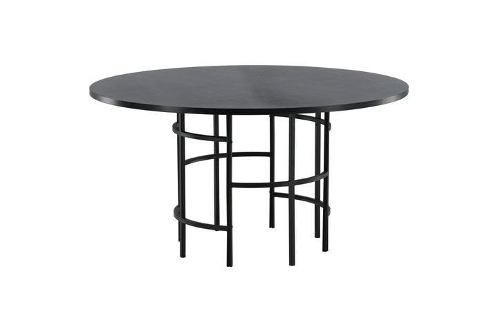 Furniture Fashion Copenhagen - Dining Table round - Black / Black