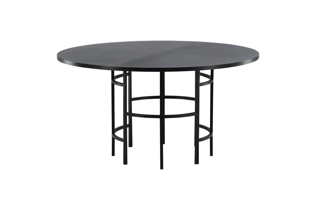 Furniture Fashion Copenhagen - Dining Table round - Black / Black