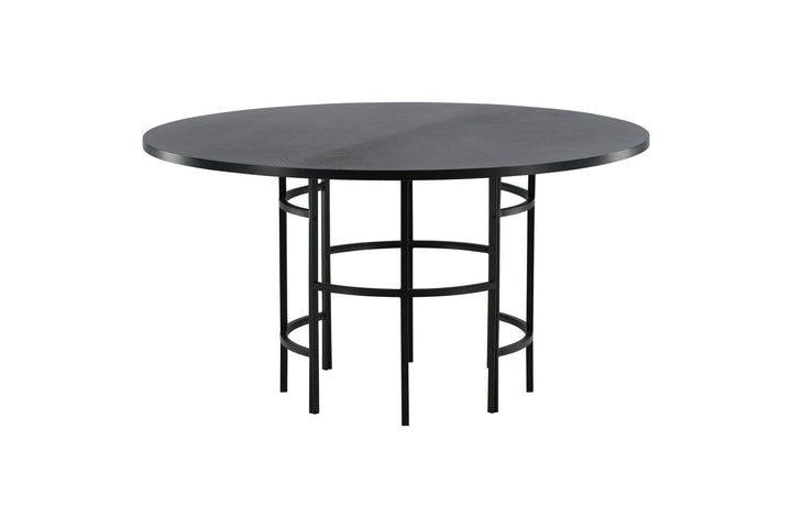 Furniture Fashion Copenhagen - Dining Table round - Black / Black