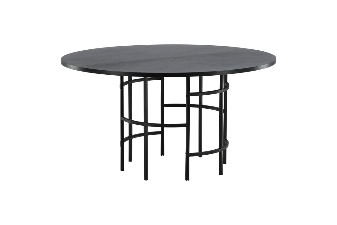 Furniture Fashion Copenhagen - Dining Table round - Black / Black