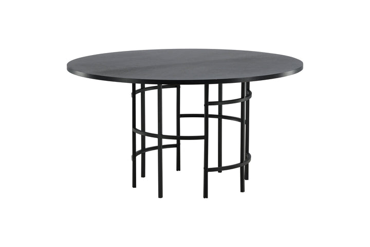 Furniture Fashion Copenhagen - Dining Table round - Black / Black