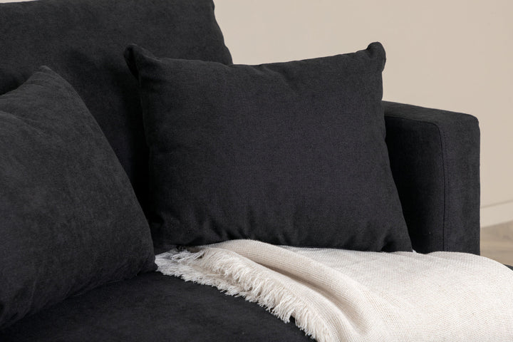 Venture Home Sofia Single Sofa - Black / Black Fabric