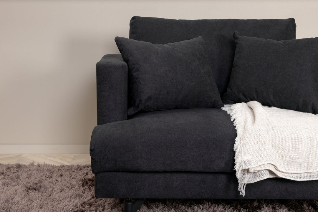 Venture Home Sofia Single Sofa - Black / Black Fabric