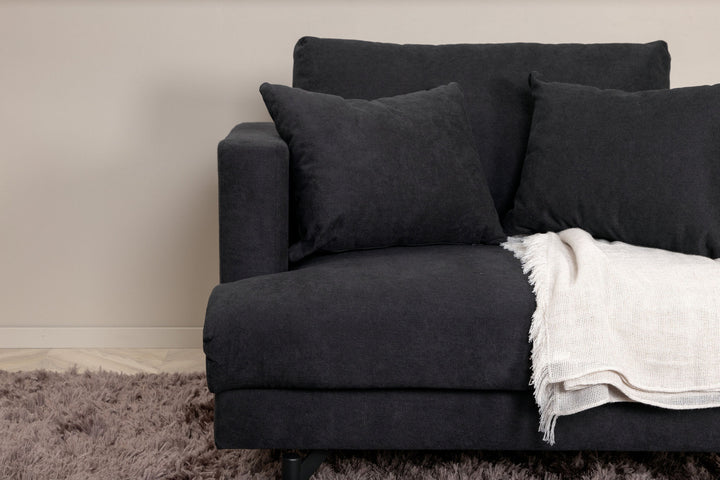 Venture Home Sofia Single Sofa - Black / Black Fabric
