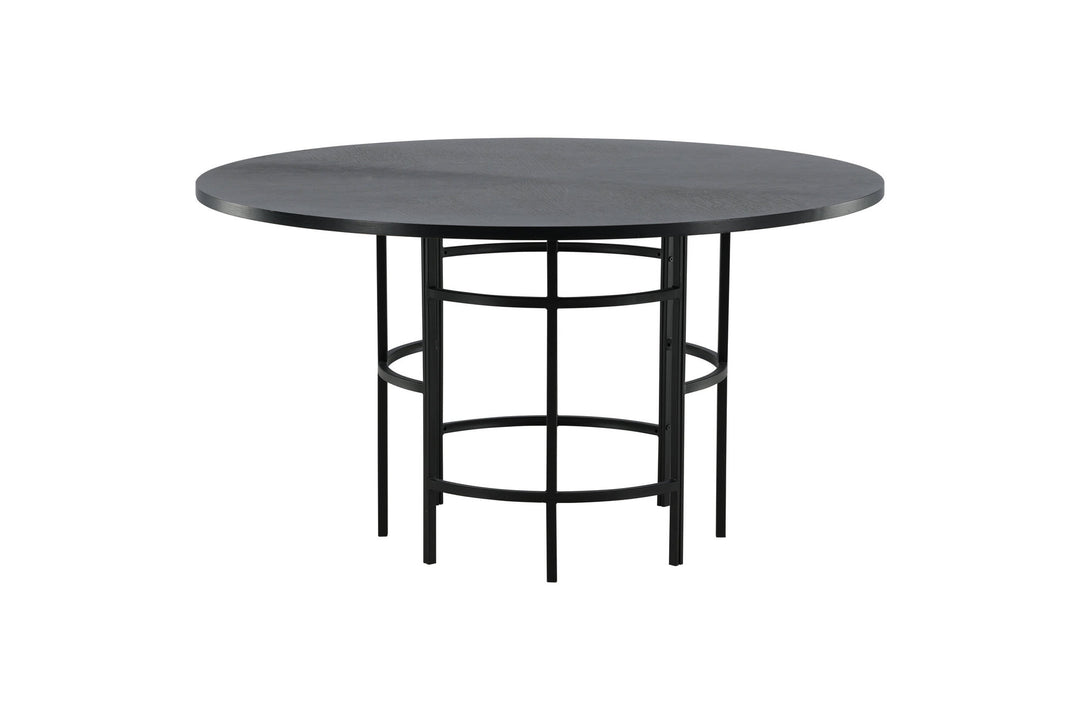 Furniture Fashion Copenhagen - Dining Table round - Black / Black