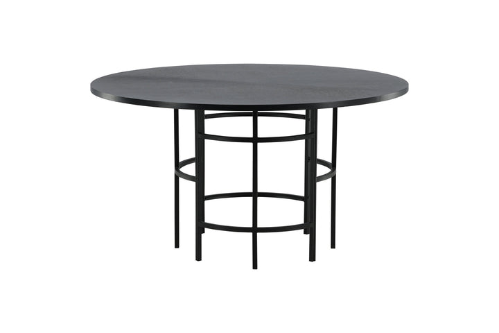 Furniture Fashion Copenhagen - Dining Table round - Black / Black