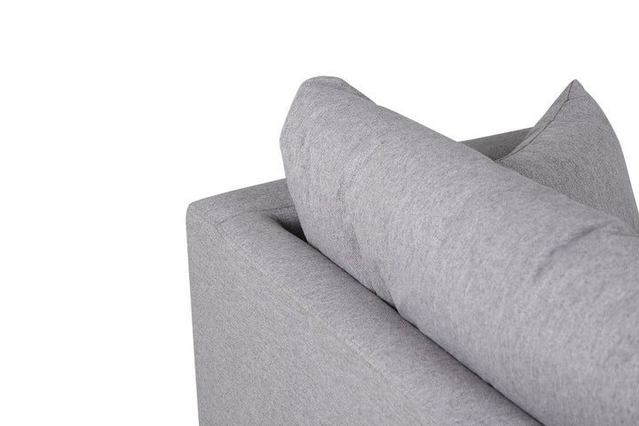 Venture Home Sofia Single Sofa - Black / Grey Fabric