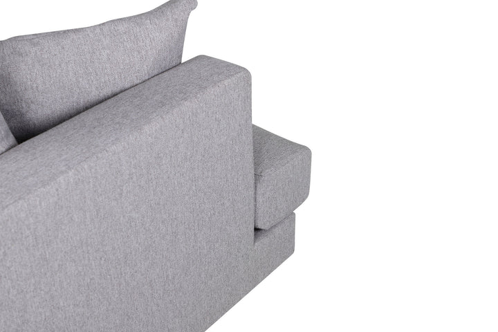 Venture Home Sofia Single Sofa - Black / Grey Fabric