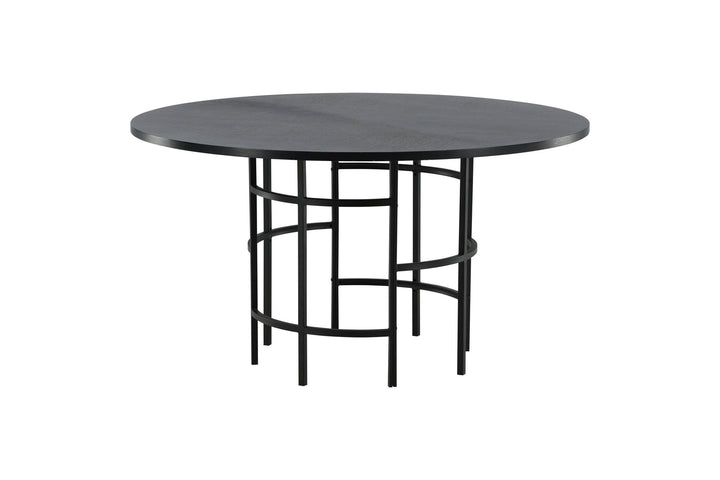 Furniture Fashion Copenhagen - Dining Table round - Black / Black