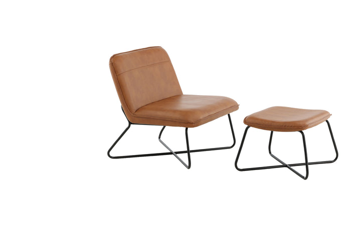 Venture Home X-Lounge Chair - Brown PU