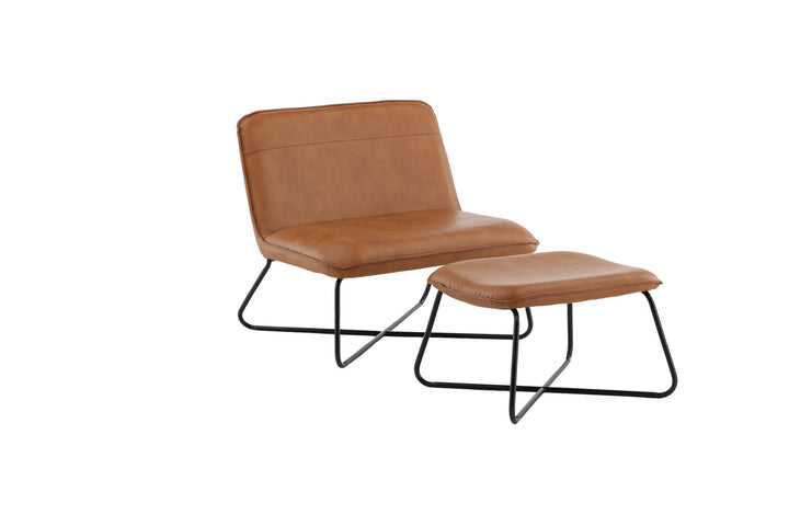 Venture Home X-Lounge Chair - Brown PU