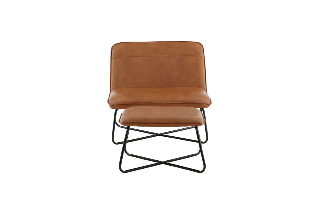 Venture Home X-Lounge Chair - Brown PU