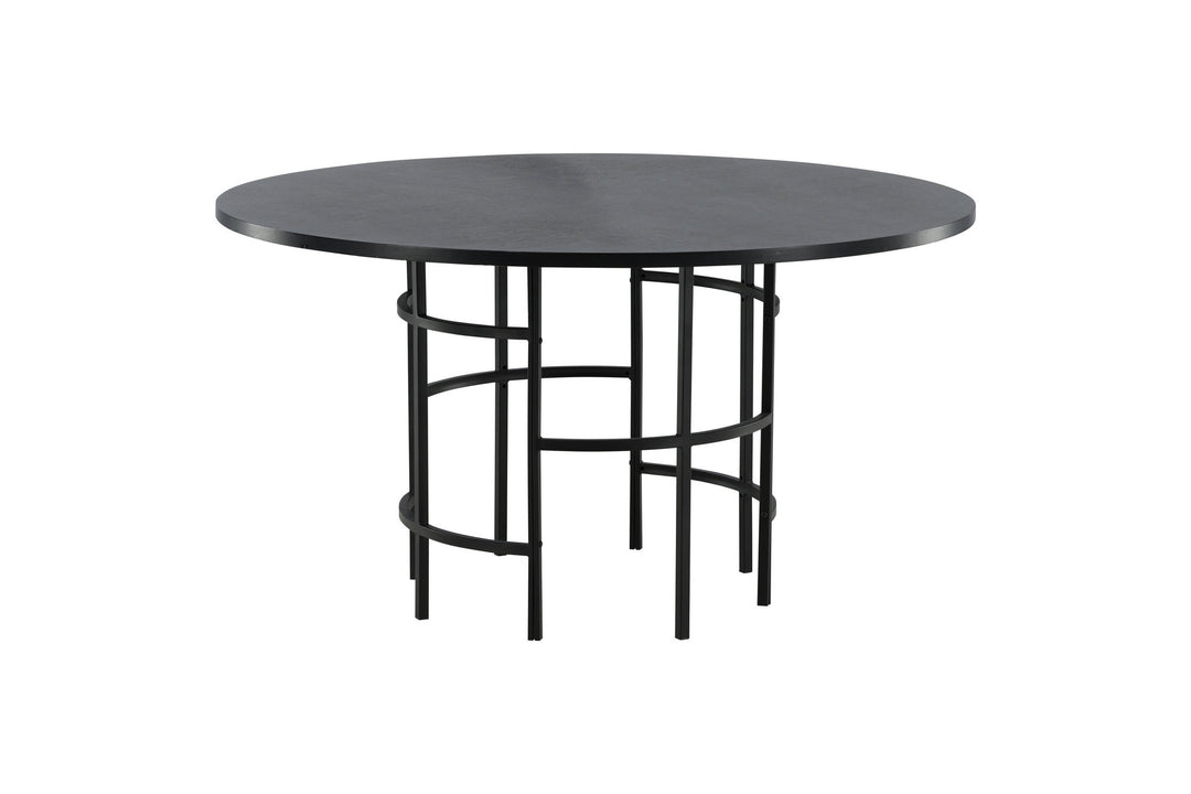 Furniture Fashion Copenhagen - Dining Table round - Black / Black