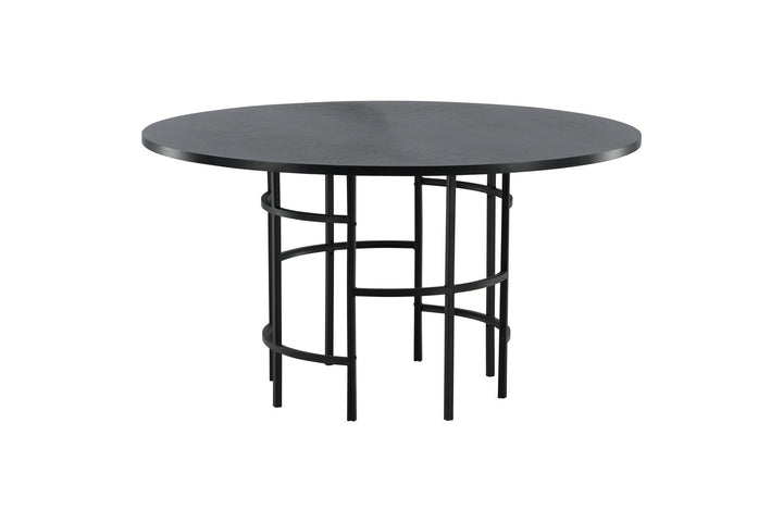 Furniture Fashion Copenhagen - Dining Table round - Black / Black