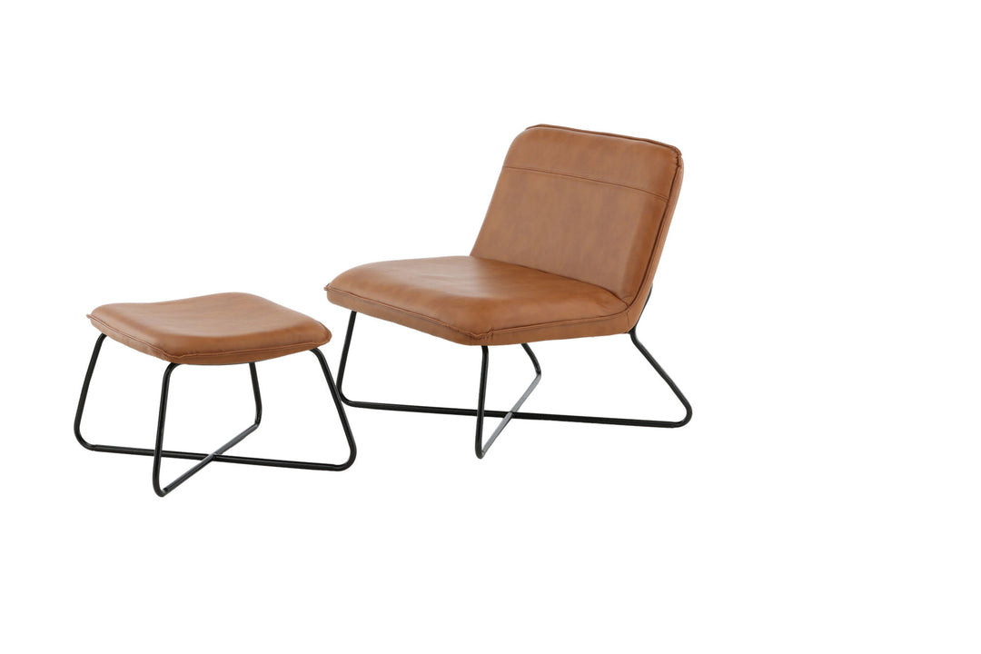 Venture Home X-Lounge Chair - Brown PU