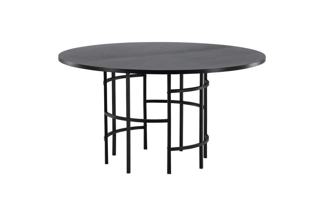 Furniture Fashion Copenhagen - Dining Table round - Black / Black
