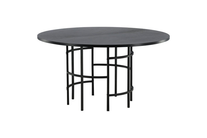 Furniture Fashion Copenhagen - Dining Table round - Black / Black