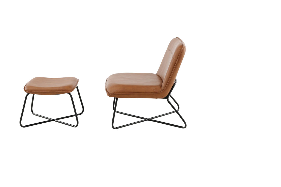 Venture Home X-Lounge Chair - Brown PU