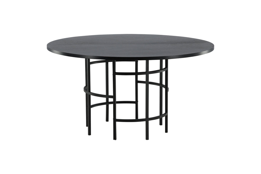 Furniture Fashion Copenhagen - Dining Table round - Black / Black