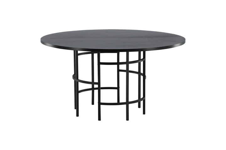 Furniture Fashion Copenhagen - Dining Table round - Black / Black
