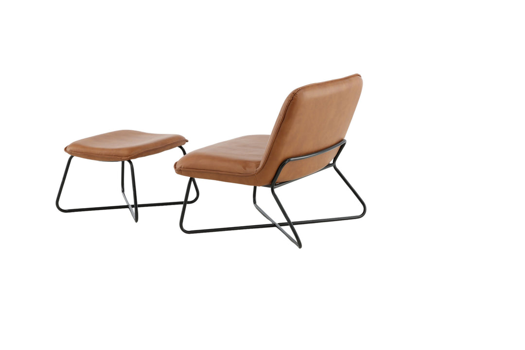 Venture Home X-Lounge Chair - Brown PU