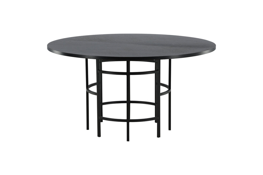 Furniture Fashion Copenhagen - Dining Table round - Black / Black