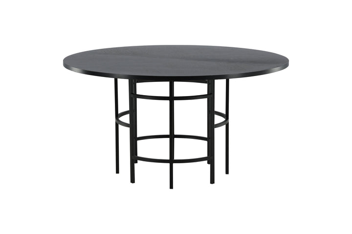 Furniture Fashion Copenhagen - Dining Table round - Black / Black
