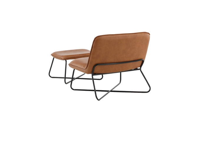 Venture Home X-Lounge Chair - Brown PU