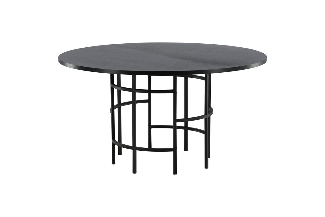 Furniture Fashion Copenhagen - Dining Table round - Black / Black
