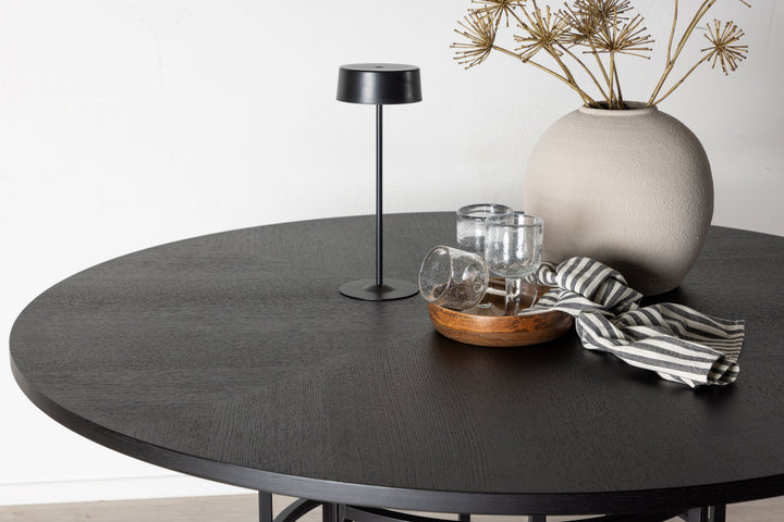 Furniture Fashion Copenhagen - Dining Table round - Black / Black